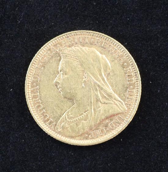 A Victoria 1894 gold full sovereign.